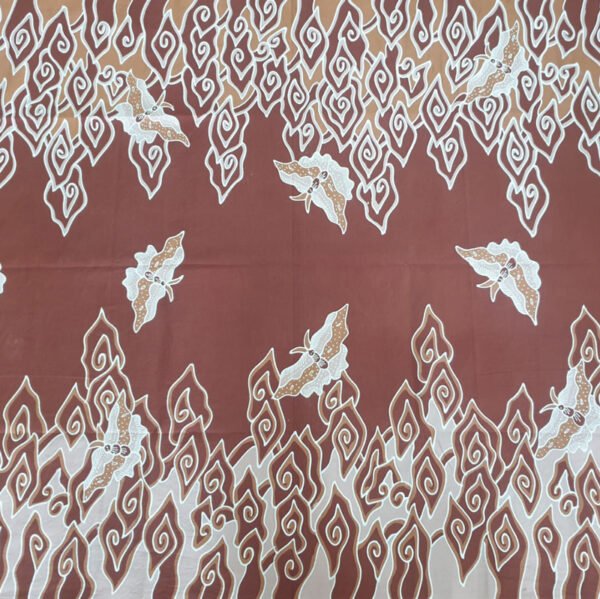 batik kupu cokelat